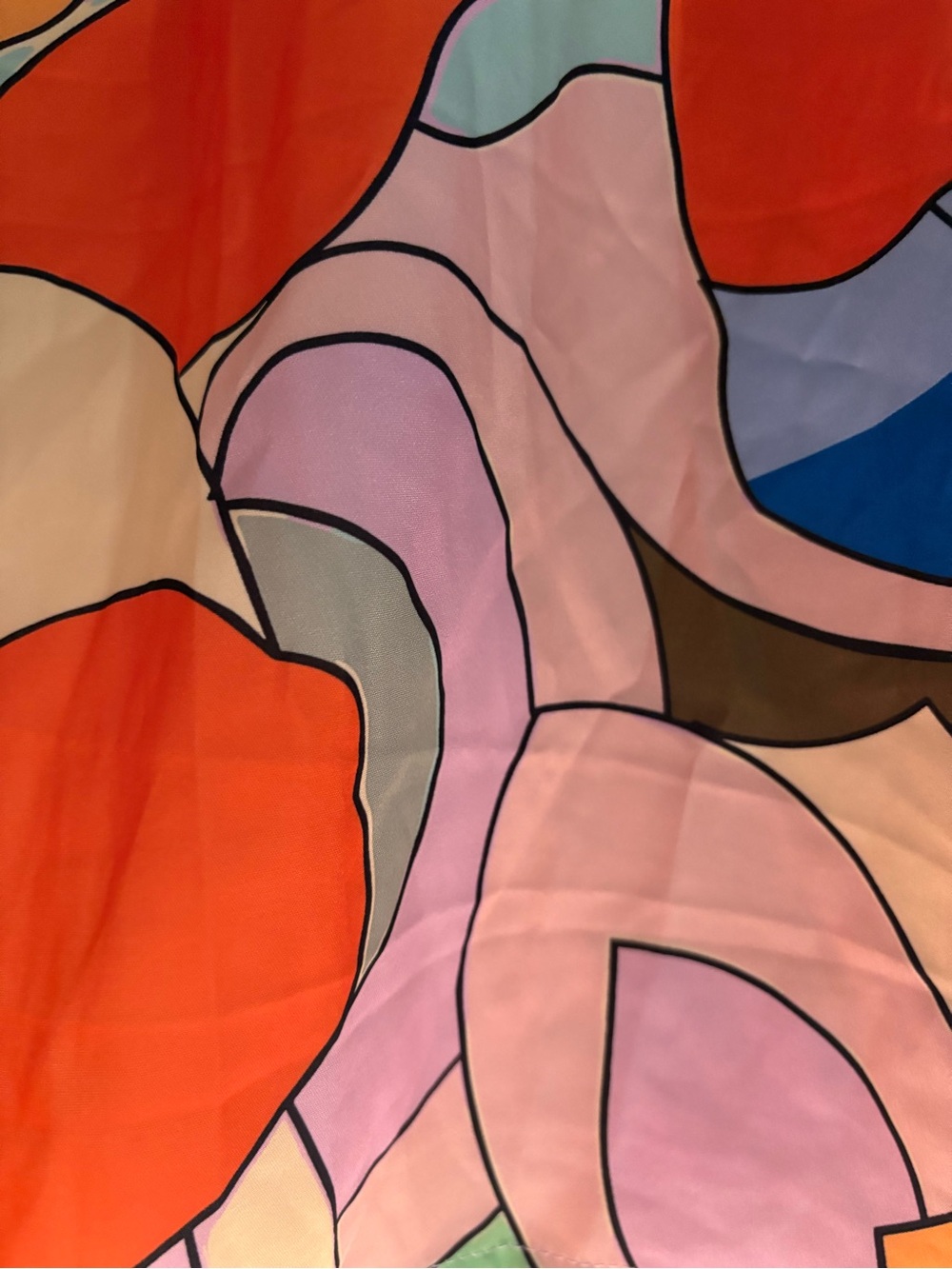 Multicolor Abstract V-Neck Tunic - Picture 4 of 7